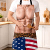 Custom Funny Patriotic Apron With Pocket - Personalized Birthday Gifts For Husband, Son, Grandson, Brother, Grandpa, Dad, Yourself - Home Of The Booty