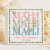 Custom Mahjong Cocktail Napkins - Personalized Birthday Gifts For Mahjong Players, Mom, Dad, Brother, Sister - Good Luck And Great Times