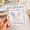 Custom Mahjong Cocktail Napkins - Personalized Birthday Gifts For Mahjong Players, Mom, Dad, Brother, Sister - Tiles Magic And Good Times