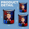 Custom Laundry Basket - Personalized Birthday Gifts For Kids - Press Start To Play