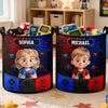 Custom Laundry Basket - Personalized Birthday Gifts For Kids - Press Start To Play