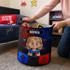 Custom Laundry Basket - Personalized Birthday Gifts For Kids - Press Start To Play