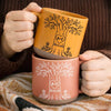 Custom Pottery Mug - Personalized Anniversary Wedding Gifts For Husband And Wife, Him And Her - Our Love Tree