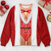 Custom Funny Ugly Sweatshirt - Personalized Christmas Birthday Gifts For Wife, Daughter, Besties, Sisters, Granddaughter, Grandma, Mom, Yourself - Slay The Holiday