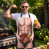 Custom Funny Apron With Pocket - Personalized Birthday Gifts For Husband, Son, Grandson, Brother, Grandpa, Dad, Yourself - Chef By Accident