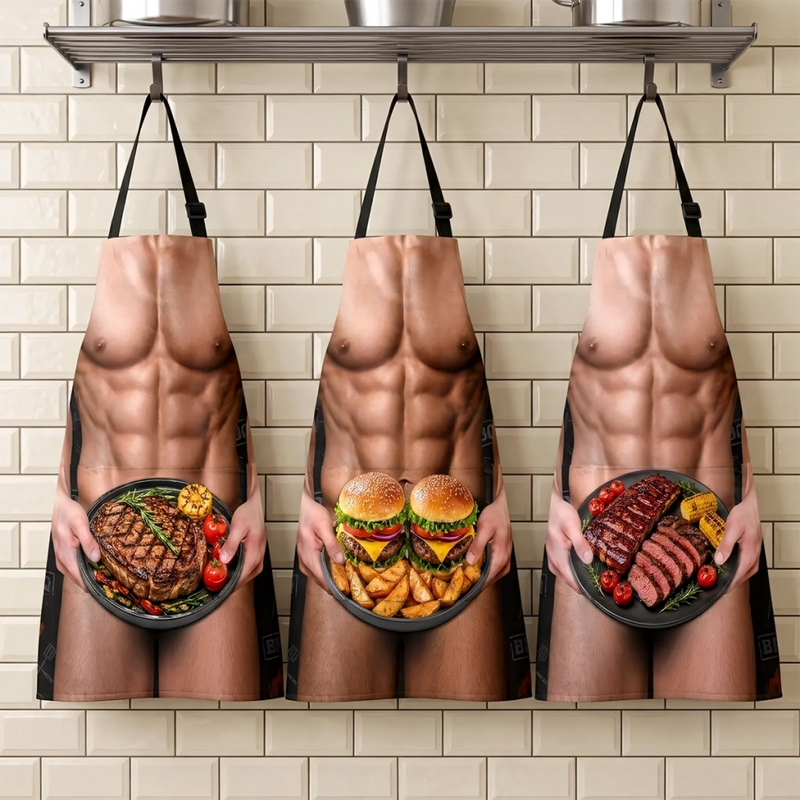 Custom Funny Apron With Pocket - Personalized Birthday Gifts For Husband, Son, Grandson, Brother, Grandpa, Dad, Yourself - Chef By Accident