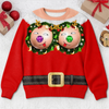 Custom Funny Ugly Sweatshirt - Personalized Christmas Birthday Gifts For Wife, Daughter, Besties, Sisters, Granddaughter, Grandma, Mom, Yourself - Jingle My Baubles