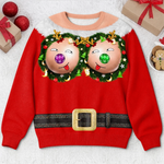 Custom Funny Ugly Sweatshirt - Personalized Christmas Birthday Gifts For Women - Jingle My Baubles