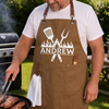 Custom Canvas Apron - Personalized Birthday Gifts For Husband, Son, Grandson, Brother, Grandpa, Dad, Yourself - Grill Sergeant On Duty