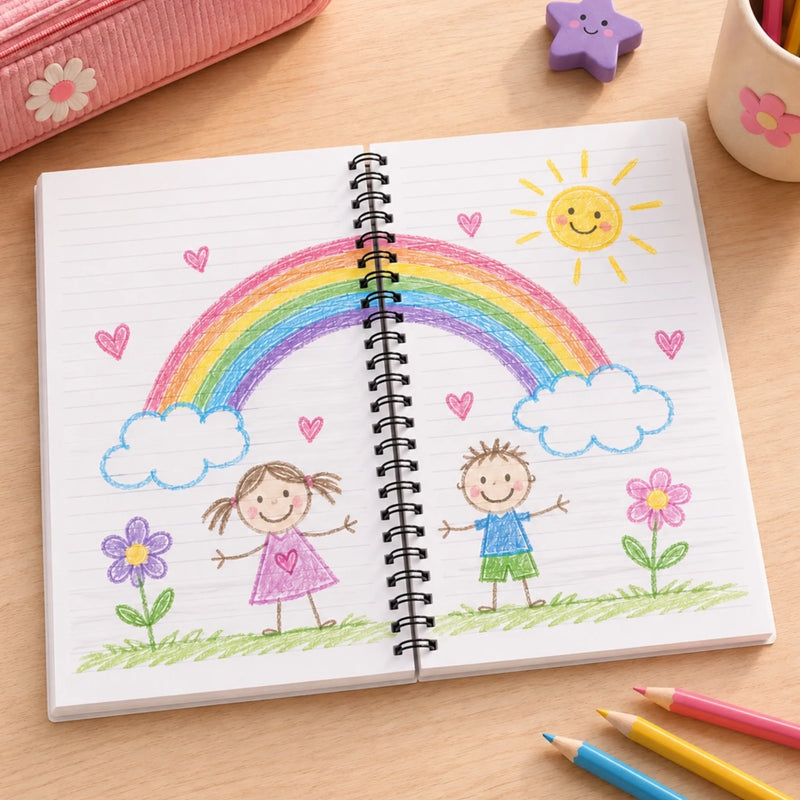 Custom Photo A5 Notebook - Personalized Birthday Gifts For Kids - Just Being Awesome