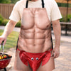 Custom Funny Apron With Pocket - Personalized Birthday Gifts For Husband, Son, Grandson, Brother, Grandpa, Dad, Yourself - Cooking Up Too Much Heat