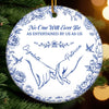 Custom Ceramic Ornament - Personalized Best Friend Christmas Birthday Gifts For Women, Besties, Sisters, BFF - Entertained By Us As Us