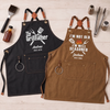 Custom Canvas Apron - Personalized Birthday Gifts For Husband, Son, Grandson, Brother, Grandpa, Dad, Yourself - The GrillFather