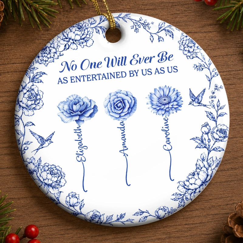 Custom Ceramic Ornament - Personalized Best Friend Christmas Birthday Gifts For Women, Besties, Sisters, BFF - Friends Make Life Beautiful