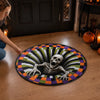 Custom Shaped Doormat - Personalized Halloween Decor Birthday Gifts For Mom, Dad, Brother, Sister - Spooky Nights Together