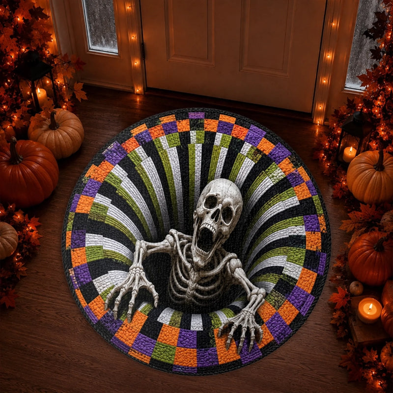 Custom Shaped Doormat - Personalized Halloween Decor Birthday Gifts For Mom, Dad, Brother, Sister - Spooky Nights Together