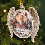 Custom Photo Acrylic Ornament - Personalized Christmas Memorial Sympathy Gifts For Dad - United By Love
