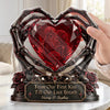 Custom Gothic Skeleton Acrylic Plaque - Personalized Halloween Decor, Anniversary Wedding Gifts For Husband And Wife, Him And Her - Together For Eternal Life Always