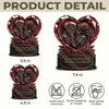 Custom Gothic Skeleton Acrylic Plaque - Personalized Halloween Decor, Anniversary Wedding Gifts For Husband And Wife, Him And Her - Dark And Beautiful Love Moments