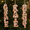 Custom Letter Wooden Ornament - Personalized Christmas Birthday Gifts For Mom, Dad, Brother, Sister - Home Feels Extra Special