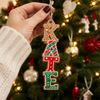 Custom Letter Wooden Ornament - Personalized Christmas Birthday Gifts For Mom, Dad, Brother, Sister - Joy Lives In Togetherness