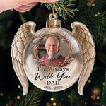 Custom Photo Acrylic Ornament - Personalized Christmas Memorial Sympathy Gifts For Loss Of Mom, Dad - Our Love Keeps You Close