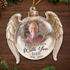 Custom Photo Acrylic Ornament - Personalized Christmas Memorial Sympathy Gifts For Loss Of Mom, Dad - Our Love Keeps You Close