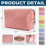 Custom Photo Seersucker Makeup Bag - Personalized Birthday Gifts For Dog Cat Lovers, Dog Dad And Mom, Cat Owners - My Favorite Little Companion