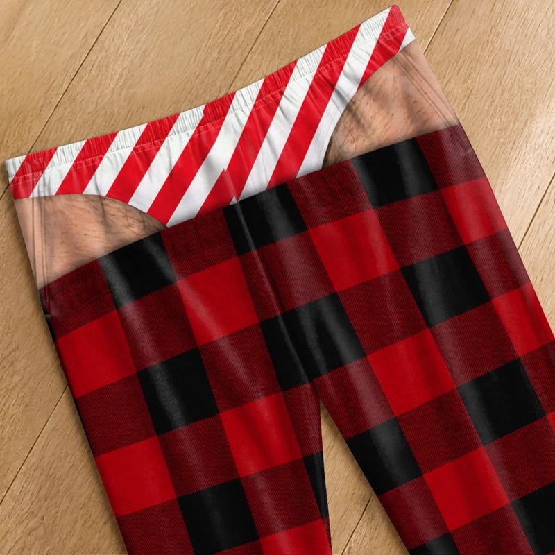 Custom Funny Pajama Pants - Personalized Christmas Birthday Gifts For Husband, Son, Grandson, Brother, Grandpa, Dad, Yourself - Holiday Outfit Gone Wrong