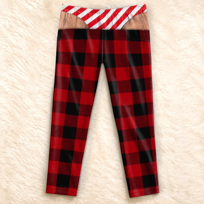 Custom Funny Pajama Pants - Personalized Christmas Birthday Gifts For Husband, Son, Grandson, Brother, Grandpa, Dad, Yourself - Holiday Outfit Gone Wrong
