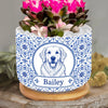 Custom Photo Home Decor Ceramic Plant Pot -  Personalized Pet Memorial Sympathy Gifts For Dogs, Cats - Pure Love