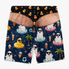 Custom Funny Men Swim Trunks - Personalized Halloween Birthday Gifts For Husband, Son, Grandson, Brother, Grandpa, Dad, Yourself - Too Cool To Boo