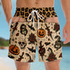 Custom Funny Men Swim Trunks - Personalized Halloween Birthday Gifts For Husband, Son, Grandson, Brother, Grandpa, Dad, Yourself - Too Cool To Boo