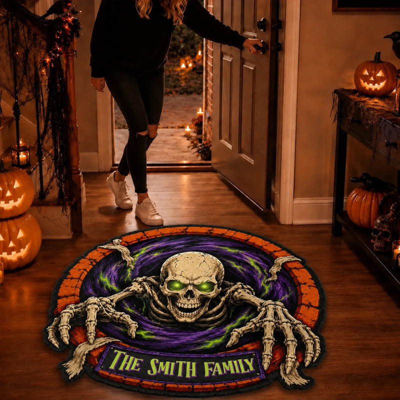 Custom Shaped Doormat - Personalized Halloween Decor Birthday Gifts For Mom, Dad, Brother, Sister - Enter If You Dare