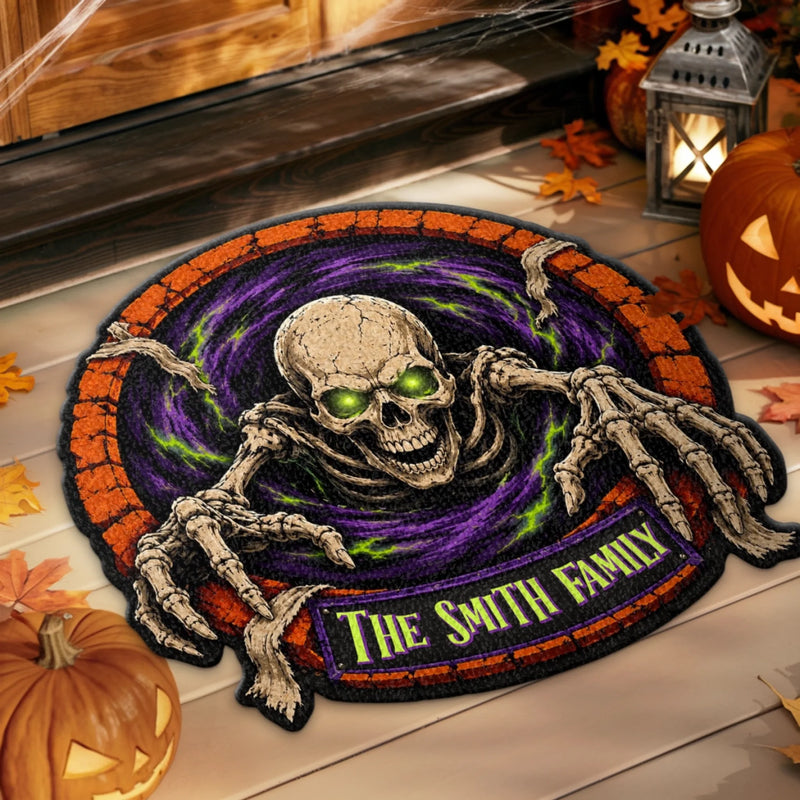 Custom Shaped Doormat - Personalized Halloween Decor Birthday Gifts For Mom, Dad, Brother, Sister - Enter If You Dare