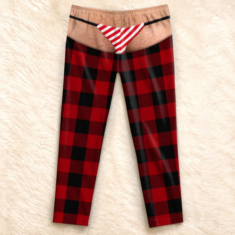Custom Funny Pajama Pants - Personalized Christmas Birthday Gifts For Husband, Son, Grandson, Brother, Grandpa, Dad, Yourself - Festive And Unprepared