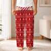 Custom Funny Pajama Pants - Personalized Christmas Birthday Gifts For Husband, Son, Grandson, Brother, Grandpa, Dad, Yourself - Oops That Was My Last Layer