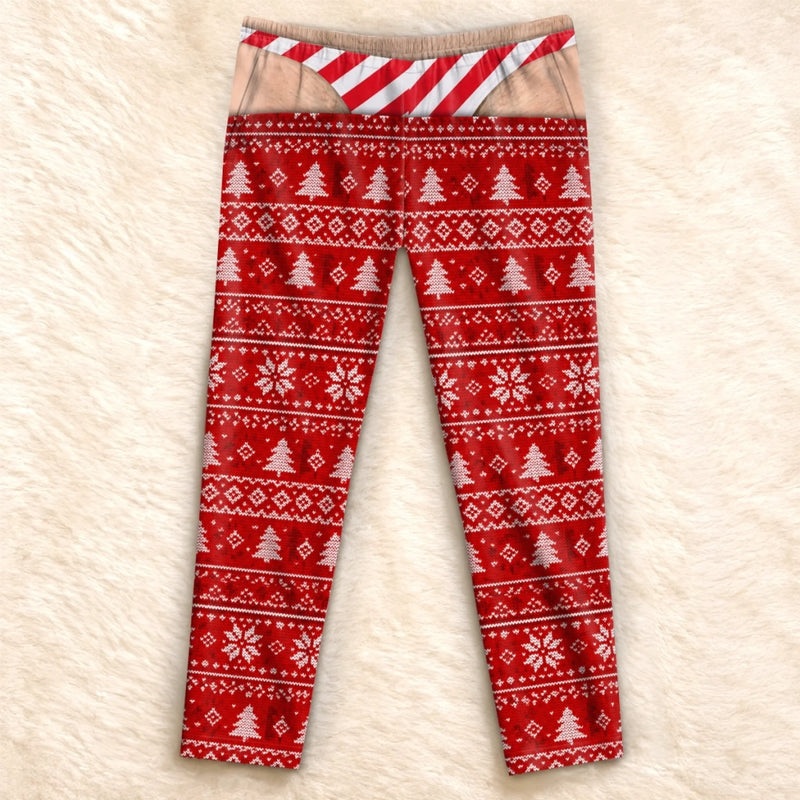 Custom Funny Pajama Pants - Personalized Christmas Birthday Gifts For Husband, Son, Grandson, Brother, Grandpa, Dad, Yourself - Oops That Was My Last Layer