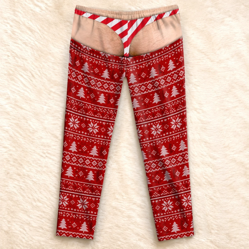 Custom Funny Pajama Pants - Personalized Christmas Birthday Gifts For Husband, Son, Grandson, Brother, Grandpa, Dad, Yourself - Oops That Was My Last Layer