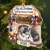 Custom Photo First Christmas Acrylic Ornament - Personalized Christmas Birthday Gifts For Dog Cat Lovers, Dog Dad And Mom, Cat Owners - Our Pup’s First Noel