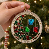 Custom Long Distance Acrylic Ornament - Personalized Christmas Birthday Gifts For Mom, Dad, Brother, Sister - Connected By Love