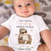 Custom Baby Onesie - Personalized Christmas Baby Shower, Gender Reveal Gifts For New Moms, New Dads, New Parents - Got My Own Crib