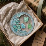 Custom Long Distance Acrylic Ornament - Personalized Christmas Birthday Gifts For Family - Connected Through Love