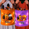 Custom LED Light Bucket Bag - Personalized Halloween Birthday Gifts For Kids - Mini Monster