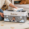 Custom Photo Storage Basket - Personalized Birthday Gifts For Kids - Happy Little Moments
