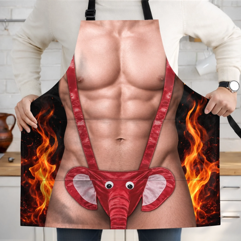 Custom Funny Patriotic Apron With Pocket - Personalized Birthday Gifts For Husband, Son, Grandson, Brother, Grandpa, Dad, Yourself - Master Of The Hot Grill
