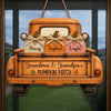 Custom Pumpkin Wood Sign - Personalized Birthday Gifts For Grandma, Grandpa - Our Family’s Pumpkin Patch
