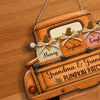 Custom Pumpkin Wood Sign - Personalized Birthday Gifts For Grandma, Grandpa - Our Family’s Pumpkin Patch