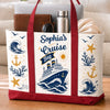 Custom Canvas Tote Bag - Personalized Summer Vacation And Travel Gifts For Mom, Dad, Brother, Sister - Sea Days Best Days