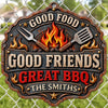 Custom BBQ Shaped Metal Sign - Personalized Grilling Gifts For BBQ Lovers, Husband, Son, Grandson, Brother, Grandpa, Dad, Yourself - Good Food Good Friends
